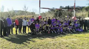  ?? Photo DR ?? L’Amicale du Tournoi des 6 Nations a aussi profité du voyage pour disputer un match en Italie.