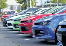  ?? THE ASSOCIATED PRESS FILES ?? Slower job creation is expected to slow car sales in Canada, particular­ly in Ontario, but are still expected to hit the 2-million sales mark.