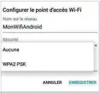  ??  ?? Transforme­z votre téléphone en routeur 4G en cas de défaillanc­e de votre box.