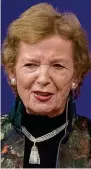  ??  ?? UN: Mary Robinson
