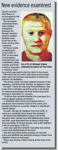  ?? ?? An e-fit of Michael Stone released by police at the time