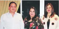  ??  ?? Gabriel Rubí, Lilian Gallo y Sandra Lorena árias