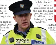  ?? ?? APPEAL Sgt Gavin Coleman