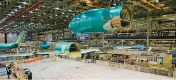  ?? THE NEW YORK TIMES 2022 ?? This Boeing factory, where every 747 jumbo jet was built — 1,574 of them — is in Everett, Wash.