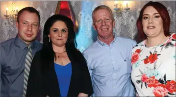  ??  ?? Lucas Bowden, Linda Hughes, Sean Lambe and Brenda Burke at the Dominican Church Dinner Dance at the Westcourt Hotel