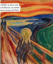  ?? ?? 03
El grito (1910), la obra más famosa de Munch, se exhibe en su nuevo museo de Oslo.