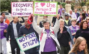  ??  ?? THE seventh annual Recovery Walk will take place at 11am on Saturday at Maynardvil­le Park.