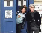  ?? AP ?? Pearl Mackie and Peter Capaldi appear in a scene from “Doctor Who.”