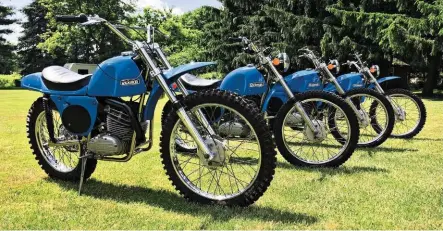  ??  ?? Right: The American motocross boom of the early ’70s meant the US was a major market for the Rickman Zundapp. The former mounts of Stateside kids have provided Dean with fuel for his collection