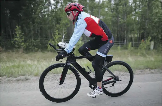  ?? LEAH HENNEL / POSTMEDIA NEWS ?? Calgary’s Stefan Daniel, who moved to Victoria to train for his big moment, is set to compete in triathlon on Saturday at the Rio Paralympic­s.