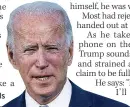  ??  ?? LEADER Biden is ahead in polls