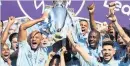  ??  ?? CHAMPIONS Man City league winners