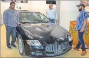  ?? HANDOUT ?? The police recovered a Maserati Quattrapor­te (above) worth nearly ₹3 crore. Harshvardh­an Reddy (below) owned several other cars like Ferrari and Audis.