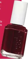  ??  ?? CON ACABADO BRILLANTE. TONO ‘BERRY NAUGHTY’.ESSIE,14,50 €.