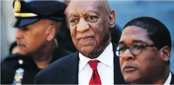  ?? MATT SLOCUM/THE ASSOCIATED PRESS ?? Bill Cosby is due in court Sept. 24, for a two-day sentencing hearing that follows his conviction on three counts of aggravated indecent assault.
