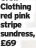  ?? ?? Clothing red pink stripe sundress, £69