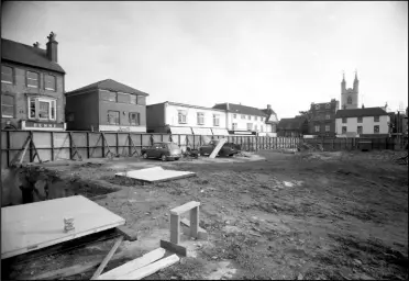  ?? ?? 1967 - A rare and unobstruct­ed view of the former Saracen’s Head Hotel site while being prepared for the new Sainsbury’s