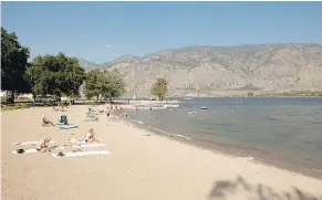  ?? — DESTINATIO­N OSOYOOS ?? Gyro Beach on Osoyoos Lake is an oasis in the town of Osoyoos.