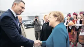  ??  ?? Njemačka kancelarka Angela Merkel zatražila je prošlog tjedna mirno rješenje ukrajinsko-ruskog sukoba i od Rusije zatražila da Ukrajini omogući pristup Azovskom moru i luci Mariupolj
