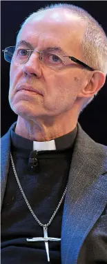  ??  ?? Criticism: Archbishop of Canterbury