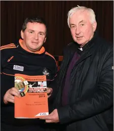  ??  ?? Pat Spratt, GDA North Region, and Canon John Fitzgerald, Millstreet, attended the Duhallow GAA Convention.