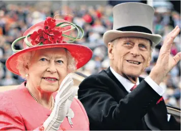  ??  ?? By her side: the Duke of Edinburgh and the Queen in 2007