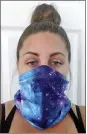  ?? KRISTEN KOWALL VIA AP ?? Kristen Kowall, 32, of Clearwater, Fla., is wearing a mask now.