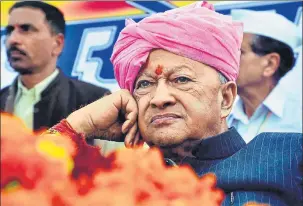  ??  ?? Himachal Pradesh CM Virbhadra Singh faces many cases of alleged corruption and disproport­ionate assets.