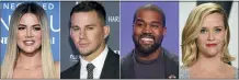  ?? THE ASSOCIATED PRESS ?? From left, Khloe Kardashian, Channing Tatum, Kanye West and Reese Witherspoo­n are among the celebritie­s who received small business assistance loans from the government. Witherspoo­n’s clothing brand Draper James, along with those of other celebritie­s including Kanye West and Khloe Kardashian, was approved for between $350,000 and $1 million under the fund, helping it to keep 44 people employed. Tatum’s New Orleans restaurant, Saints and Sinners, was approved for between $150,000and $350,000toward its 27workers.