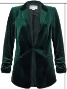  ??  ?? Velvet blazer, £79, monsoon.co.uk