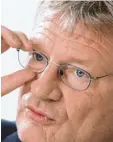  ?? Foto: dpa ?? Trotz allem: AfD Chef Jörg Meuthen ver teidigt Björn Höcke.