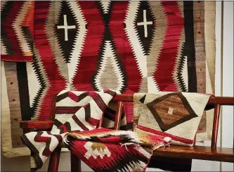  ?? CHRISTIAN HARDER/UPSTATE RUG SUPPLY VIA THE ASSOCIATED PRESS ?? “The Navajo are among the finest rug makers in the world, featuring loom work and design on par with the best Persian rugs,” says Atlanta-based design editor Leanne Potts. Joanna Mahserdjia­n, founder of Upstate Rug Supply in Hudson, NY, agrees. “Hang one on the wall as art, place one on the floor in a mid-century modern home, or layer them with Persian rugs — as Ralph Lauren does.”