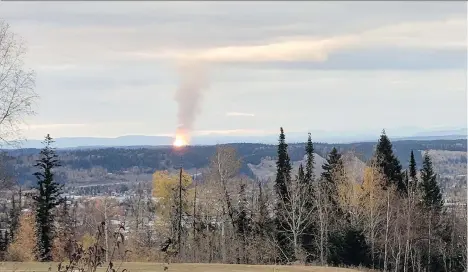  ?? DHRUV DESAI/THE CANADIAN PRESS/FILES ?? Reverberat­ions are still being felt from the Oct. 9 Enbridge pipeline rupture north of Prince George as distributo­r FortisBC warns that despite conservati­on efforts, a cold snap could impact industrial customers and result in supply disruption­s.