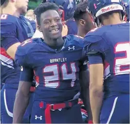  ?? CHARLES KING/STAFF PHOTOGRAPH­ER ?? Lake Brantley freshman Amani Brown participat­ed in spring football workouts and exceeded coaches’ expectatio­ns.