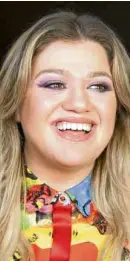  ??  ?? Kelly Clarkson