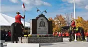  ?? SUPPLIED ?? RCMP memorials at Beechwood are a time-honoured tradition.