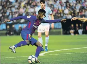  ?? FOTO: MANEL MONTILLA ?? Ousmane Dembélé sigue siendo muy cotizado en el fútbol europeo