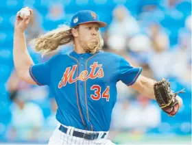  ??  ?? Noah Syndergaar­d, de los Mets de Nueva York, no fue muy simpático al opinar sobre el Clásico Mundial.