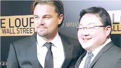  ??  ?? A file photo showing DiCaprio (left) with Jho Low.