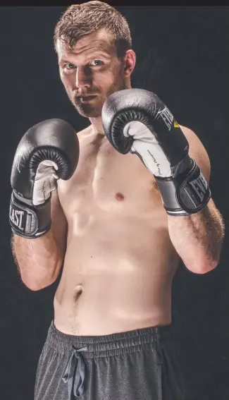  ??  ?? INTENSE: Jeff Horn, at a training session in Brisbane on Saturday, suffers from claustroph­obia.