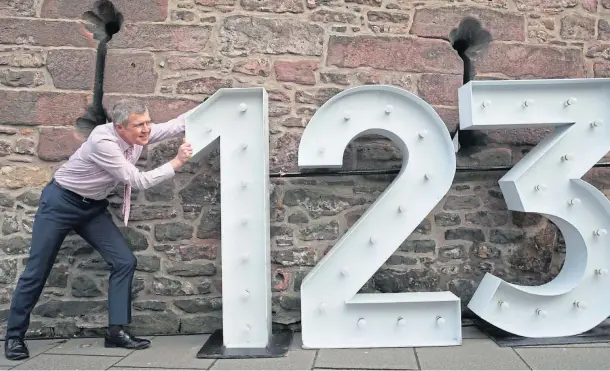  ??  ?? NUMBERS GAME: Scottish Liberal Democrats leader Willie Rennie outlined radical reforms for the Scottish Parliament ahead of the election.