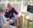  ?? Picture:Stock image ?? Care home residents using a tablet