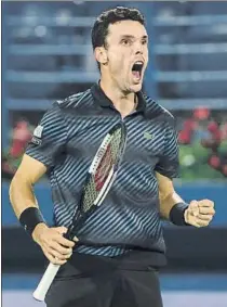  ?? FOTO: AP ?? Roberto Bautista, único tenista español con trofeo de élite 2019