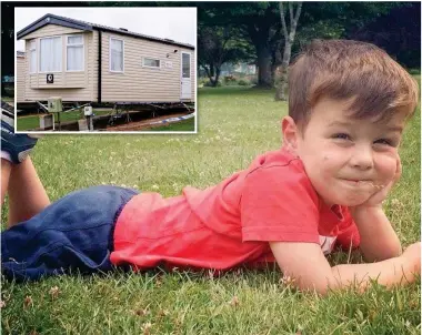  ??  ?? Tragedy: Frankie was attacked by the dog at a holiday park caravan in Cornwall, inset