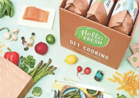  ?? HELLOFRESH VIA USA TODAY ?? Companies like HelloFresh cater to customers looking for healthy meals with more variety, made with pre-portioned ingredient­s shipped to their door.