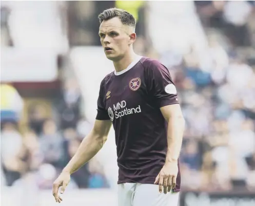  ?? ?? 0 Lawrence Shankland is in scoring form for Hearts, grabbing three goals in four competitiv­e appearance­s since arriving from Beerschot