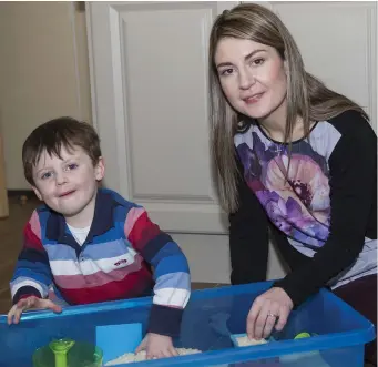  ??  ?? Nicola Scott with her son Patrick ( 4) at the family home in Coolaney.