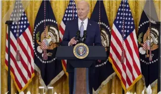  ?? ?? Joe Biden à la Maison Blanche, vendredi 23 février 2024.