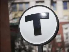  ?? HERALD STAFF FILE ?? TWO T THOUGHTS: A report from the Massachuse­tts Taxpayers Foundation projects that the MBTA will face a budget gap of nearly $200 million in fiscal 2024, which could balloon up to $500 million in fiscal 2026.