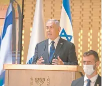  ??  ?? El primer ministro israelí, Benjamin Netanyahu, en una ceremonia del Día de los Caídos, en Jerusalén, en abril pasado.